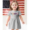 imageHeart and Rainbow Toddler Girls Valentines Day Dress Baby Valentine Outfit Girl Dresses for Infants ToddlersUsa  Gray