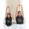 imageMr ampamp Mrs Matching Shirts for Couples Husband Wife Him and Her Couple Outfits TShirts Men SmallWomen Medium Black