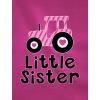 imageTeeStars  Gift for Little Sister Cute Pink Tractor Baby Girl Baby BodysuitGreen
