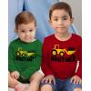 imageTractor Big Brother Little Brother Matching Outfits Sibling Long Sleeve ShirtsBig Brother Red  Little Brother Green