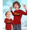 imageTractor Big Brother Little Brother Matching Outfits Sibling Long Sleeve ShirtsBig Brother Red  Little Brother Red