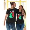 imageTrex Love Matching Shirts for Couples Him and Her Gifts Couple OutfitsLo Black  Ve Black