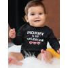imageTstars Baby Boy Girl Outfit First Valentines Day Clothes Mommy is My Valentine Long Sleeve BodysuitBlack