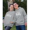 imageTstars Hubby ampamp Wifey Matching Couple Hoodie His ampamp Hers Gift for Husband and WifeHubbey Gray  Wifey Gray