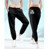imageTstars Valentines Day Matching Sweatpants for Couples Gifts for His and Hers Valentine Couple JoggersBabe  Black