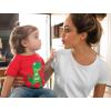 imageValentines Day Outfit I Love You This Much T Rex Raptor Infant Kids TShirtBlack