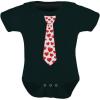 imageBaby Valentines Day Outfit Boy Girl Red Hearts Tie Infant BodysuitBlack