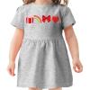 imageHeart and Rainbow Toddler Girls Valentines Day Dress Baby Valentine Outfit Girl Dresses for Infants ToddlersValentine  Gray