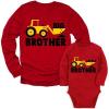 imageTractor Big Brother Little Brother Matching Outfits Sibling Long Sleeve ShirtsBig Brother Red  Little Brother Red