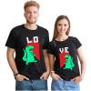 imageTrex Love Matching Shirts for Couples Him and Her Gifts Couple OutfitsLo Black  Ve Black