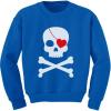 imageTstars  Pirate Skull ampamp Heart Valentines Day ToddlerKids SweatshirtBlue