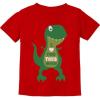 imageValentines Day Outfit I Love You This Much T Rex Raptor Infant Kids TShirtRed