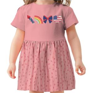 imageHeart and Rainbow Toddler Girls Valentines Day Dress Baby Valentine Outfit Girl Dresses for Infants ToddlersUsa  Mauvelous Mauvelous Spot