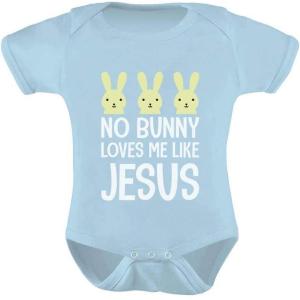 imageTstars Bunny Easter Baby BodysuitAqua