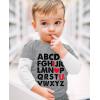 imageABC I Love You Toddler Girls Boys Valentines Day Shirt Alphabet Kids Valentine Shirts for ToddlersGray