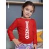 imageRed Hearts Tie Girls Boys Valentines Day Shirt Gifts for Kids Valentine Long Sleeve Shirts for Youth KidsRed