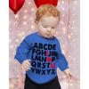 imageRed Hearts Tie Girls Boys Valentines Day Shirt Gifts for Kids Valentine Long Sleeve Shirts for Youth KidsSweatshirt  Blue