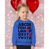 imageRed Hearts Tie Girls Boys Valentines Day Shirt Gifts for Kids Valentine Long Sleeve Shirts for Youth KidsSweatshirt  Blue