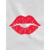 imageRed Lips Cute Valentines Day Casual Girls Toddler Raglan 34 Sleeve Baseball TeeBlackWhite