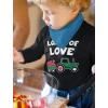 imageTractor ampamp Digger Toddler Boys Valentines Shirt Heart Dab Funny Valentines Day Kids Long Sleeve TShirt for ToddlersTractor  Black