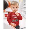 imageTractor ampamp Digger Toddler Boys Valentines Shirt Heart Dab Funny Valentines Day Kids Long Sleeve TShirt for ToddlersTractor  Red