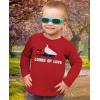 imageTractor ampamp Digger Toddler Boys Valentines Shirt Heart Dab Funny Valentines Day Kids Long Sleeve TShirt for ToddlersTruck  Red