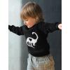 imageTstars Valentines Dino Heart for Girls Boys Toddler Kids Valentines Day Shirt Girl Boy SweatshirtBlack