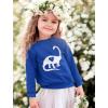 imageTstars Valentines Dino Heart for Girls Boys Toddler Kids Valentines Day Shirt Girl Boy SweatshirtBlue
