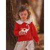 imageTstars Valentines Dino Heart for Girls Boys Toddler Kids Valentines Day Shirt Girl Boy SweatshirtRed