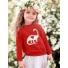 imageTstars Valentines Dino Heart for Girls Boys Toddler Kids Valentines Day Shirt Girl Boy SweatshirtRed
