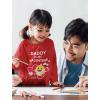 imageValentines Tshirt Daddy Baby Shark Toddler Kids Long Sleeve TShirtRed