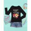 imageValentines Tshirt Mommy Baby Shark Toddler Kids Long Sleeve TShirtBlack