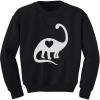 imageTstars Valentines Dino Heart for Girls Boys Toddler Kids Valentines Day Shirt Girl Boy SweatshirtBlack