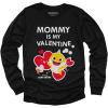 imageValentines Tshirt Mommy Baby Shark Toddler Kids Long Sleeve TShirtBlack