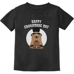 imageHappy Groundhog Day Kids Shirt Woodchuck Toddler Infant Kids TShirtBlack