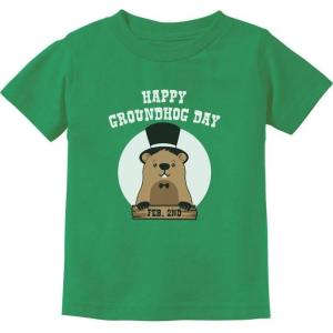 imageHappy Groundhog Day Kids Shirt Woodchuck Toddler Infant Kids TShirtGreen