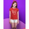 imageCursive Love Girls Valentines Day Shirt Heart Graphic Valentine Youth Kids Girl Fitted TShirtCursive Tshirt  Red