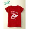 imageLittle Sister Gift Siblings Love Dinosaur Girls ToddlerInfant Kids TShirtRed