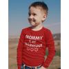 imageMommy is My Valentine Shirt Girls Boys Valentines Day Long Sleeve TShirt for Toddlers and Youth KidsRed