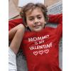 imageMommy is My Valentine Shirt Girls Boys Valentines Day Long Sleeve TShirt for Toddlers and Youth KidsRed