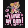 imagePaw Patrol Skye Daddys Lil Pup Fathers Day Toddler Kids Girls Fitted TShirtLavender