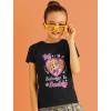 imagePaw Patrol Skye Daddys Lil Pup Fathers Day Toddler Kids Girls Fitted TShirtSky Heart  Black