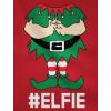 imageTeeStars  Elf Suit Funny Elfie Christmas Girls Fitted Kids TShirtWow Pink