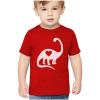 imageDino with Heart Toddler Girls Boys Valentines Shirt Dinosaur Valentines Day Kids TShirt for ToddlersRed