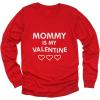 imageMommy is My Valentine Shirt Girls Boys Valentines Day Long Sleeve TShirt for Toddlers and Youth KidsRed