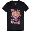 imagePaw Patrol Skye Daddys Lil Pup Fathers Day Toddler Kids Girls Fitted TShirtSky Heart  Black