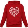 imageTstars Valentines Day Shirt for Boys Girls Video Gamer Controllers Heart HoodieRed