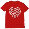 imageValentines Day Shirt for Boys Girls Video Gamer Controllers Heart TShirtRed