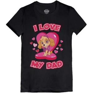 imagePaw Patrol Skye Daddys Lil Pup Fathers Day Toddler Kids Girls Fitted TShirtBlack