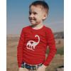 imageDinosaur Boys Valentines Shirt Long Sleeve Funny Trex Heart Crusher Valentine Day Toddler Boy Kids TShirtHeart  Red
